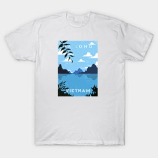 Ha Long, Vietnam. Retro travel poster T-Shirt